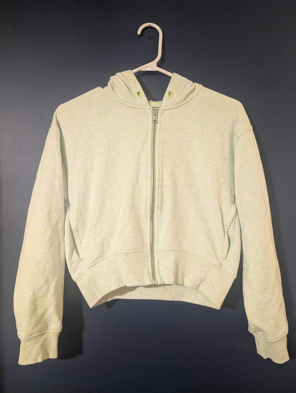 UGG Light Green Zip-Up Hoodie - Size XS